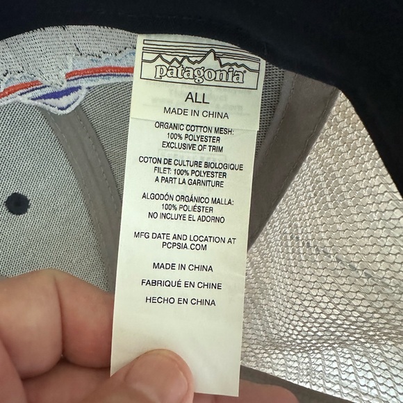 Patagonia Navy Blue Baseball. Cap Great Condition - Picture 6 of 6